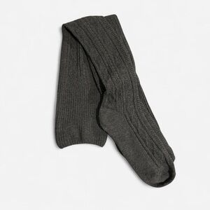 Gray Ribbed Socks